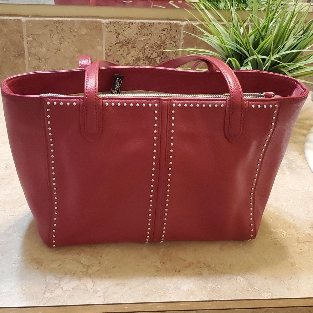 Brighton Classic Red Leather Handbag
